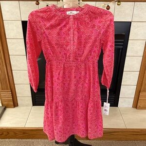 NWT Vineyard Vines Scarf Print Midi Dress, Junior Sz M